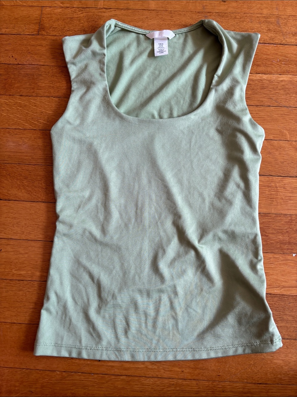 H&M Sage Green Scoop Neck Tank Top